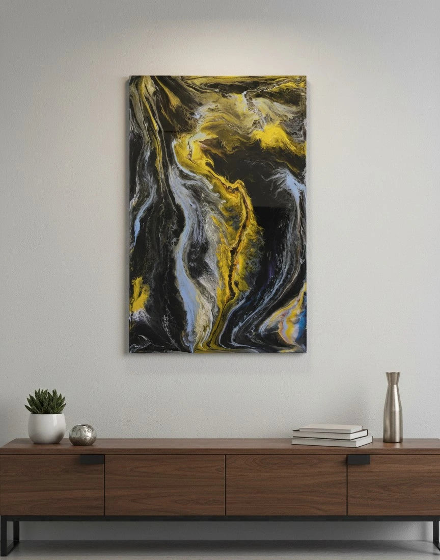 Cuadros de resina epoxica Rocío Dorado